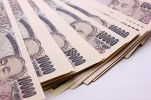 沢山の１万円札